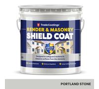 Trade Coatings Render & Masonry Shield Coat Exterior Paint 10 Litre - Portland Stone