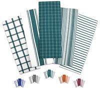 Trade Fountain Tea Towels - Pack of 5 Tea Towels for kitchen Accessories - 50 X 70 CM Kitchen Towels - Extra Absorbent Dish Cloth - 100% Pure Cotton (Teal)