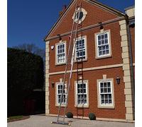 Trade Master Pro® 2 Section Extension Ladder | Auto Locking Clips | Aluminium | Anti Slip Stabiliser bar | 150kg Weight Rating | EN131 Pro Certified | Size: 2x16