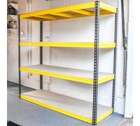 Trade Master Pro® Heavy Duty Storage Sheles | 400kg Load Capacity Garage & Warehouse Racking System (1.8m Wide)