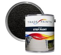 Trade Paints Anti-Slip Doorstep & Floor Paint - Black - Suitable For Brick, Concrete, Masonry, Wood, Metal Surfaces - 2.5L
