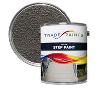 Trade Paints Anti-Slip Doorstep & Floor Paint - Dark Grey - Suitable For Brick, Concrete, Masonry, Wood, Metal Surfaces - 1L