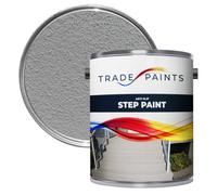 Trade Paints Anti-Slip Doorstep & Floor Paint - Light Grey - Suitable For Brick, Concrete, Masonry, Wood, Metal Surfaces - 1L