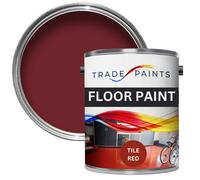 Trade Paints Heavy Duty Floor Paint Tile Red 5L