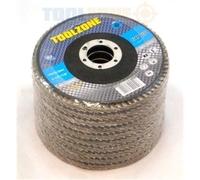 Trade Quality 115mm - 4 1/2" inch 40 Grit Sanding Flap Disc (12 pack) AB010
