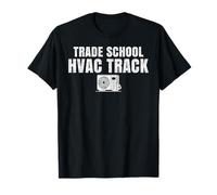 Trade School HVAC Track Student Career Start Path T-Shirt
