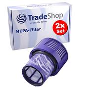 Trade-Shop 2 x HEPA Filter for Dyson V10 Absolute, V10 Absolute +, V10 Animal, V10 Fluffy, V10 Motorhead, V10 Total Clean Vacuum Cleaner, Washable and Reusable
