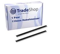 Trade-Shop 2 x Planer Blades Reversible Blades HSS 110 mm Compatible with DeWalt Metabo Perles Nutool Holz-Her Haffner Felisatti Draper Electric Planer