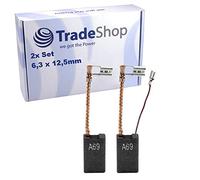 Trade-Shop Carbon Brush 6.3 x 12.5 mm for Bosch 1617014144 GBH 5-40 DE, GBH 5-40 DCE, GSH 5 CE, GSH 5 E/High-Quality Motor Carbon 1.617.014.144 Pack of 2