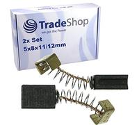 Trade-Shop Carbon Brush Motor Carbon Abrasive Carbon 5 x 8 x 11/12 mm Replacement for Einhell GC-HH 9048, HEC 410 510 610 710, Blaukraft BWS 125-88 / Hedge Trimmer Grinder