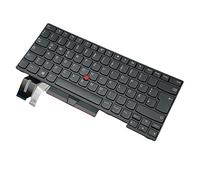 Trade-Shop Laptop Notebook Keyboard German QWERTZ with Mouse Stick Backlight for Lenovo ThinkPad Edge E490 E485 E495 T480S T490 T495 P43s