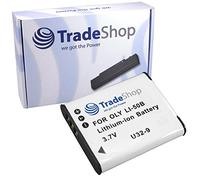 Trade-Shop Li-Ion Battery 1000 mAh Compatible with Olympus LI-50B LI50B RICOH DB-100 Pentax D-Li92 for Ricoh CX3 Pentax Optio X70 I-10 RZ10