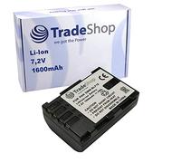Trade-Shop Li-Ion Battery 1600 mAh Replaces DMW-BLF19 DMW-BLF19E Suitable for Panasonic Lumix DC-GH5 DC-G9 DC-GH9 DMC-GH3 DMC-GH4 Replacement Battery