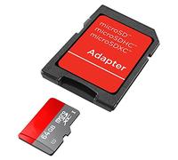 Trade-Shop Replacement Micro SD Memory Card for Sony Xperia E5 L1 X Compact Performance XA Ultra XA1 XA1 Ultra XZ XZ Premium XZ1 XZ1 Compact XZs 64GB SDHX Memory Card + SD Adapter