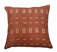 Trade Star 100% Cotton Throw Pillow Cover Hand Block Printed Cushion Cover Decorative Square Euro Sham Pillow Case Boho Rustic Farmhouse Home Furnishing Cushion Case (Pattern 4, 20 x 20 Inches)