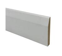 Trade Store 8 X 18mm X 144mm, 1.1M Lengths, Primed Mdf Chamfered & Round Skirting