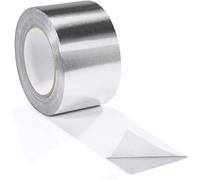 Trade Store Reinforced Aluminium Foil Tape - 1 x 48mm x 45m Roll - High Tack, Tear Resistant - Ideal for HVAC, Insulation, Duct Sealing - Water & Weather Resistant - Enhances Energy Efficiency (1)