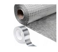 Trade Store Vapour Barrier Membrane 1M X 50M + Aluminium Tape Set - Insulating Aluminium Foil Barrier