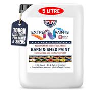 TRADE SUPPLIES UK - Extreme Barn And Shed Paint Oil Based - Rust Inhibiting, Long-Lasting Gloss for Wood & Metal Surfaces - MID GREY, 5L