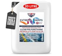 TRADE SUPPLIES UK - Extreme Clear Polyurethane Concrete Primer & Sealer - All In One - Clear, Hard-Wearing, Durable, Stops Concrete Dust, Bonds Paint, Easy Application - 20L