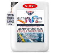 TRADE SUPPLIES UK - Extreme Clear Polyurethane Concrete Primer & Sealer - All In One - Clear, Hard-Wearing, Durable, Stops Concrete Dust, Bonds Paint, Easy Application - 5L