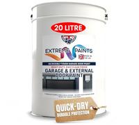 TRADE SUPPLIES UK - Extreme External Garage Door Paint - Gloss Enamel for Metal & Timber Door - Corrosion & Rust-Resistant - Black 20