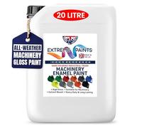 TRADE SUPPLIES UK - Extreme Paints Heavy Duty Machinery Enamel - Gloss Finish for Metal and Wood - PARENT (White, 20 Liters)