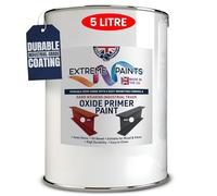 TRADE SUPPLIES UK - Extreme Paints Oxide Primer - Rust-Inhibiting Formula for Metal & Wood | For Structural Steel, Machinery, Gates, and Containers (Red, 5L)
