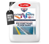 TRADE SUPPLIES UK - Extreme Polyurethane Floor Paint. Durable, Premium-Grade Paint for Concrete, Wood, Garage, Indoor Floors - White, 5L