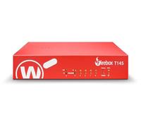 Trade Up to WatchGuard Firebox T145 with 3 Year Basic Security Suite - Tabletop Firewall, 2.5Gb, 1Gb & SFP Ports, Enterprise Security for Branch Locations (WGT145413)