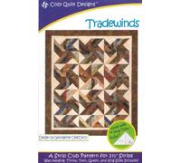 Trade Winds Tradewinds Quilt Pattern, Jelly Roll 2.5 Inch Strip Friendly, 5 Finished Size Options Cozy Quilt Designs