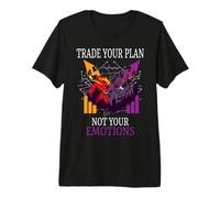 Trade Your Plan Not Your Emotions Funny Day Trader Premium T-Shirt