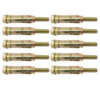 Tradeals 10 Piece M8 x 75mm Expansion Bolts Rawl Plugs Concrete Screws Ground Anchor Bolts For Use On Concrete Solid Brick Dense Blocks and Natural Stone