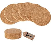 Tradec direct® Set of 6 Natural Organic Alentejo Cork Placemats & Coasters Tableware Plates Mug