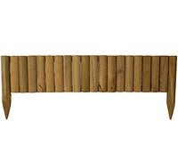 tradefirst 1M Wooden Log Roll Border Fixed Picket Fence Edge Garden Border Section Outdoor Lawn Edging (1)