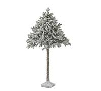tradefirst 6FT Artificial Half Parasol Snowy Christmas Tree 302 Tips with Sturdy Metal Stand PVC Snowy Green Christmas Xmas Decoration Tree for Home, Office, Indoor Decoration