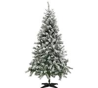 tradefirst 6ft Snow Covered Christmas Tree with 780 Tips & Luxury Decorations - Green
