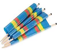 tradefirst Multicolors Wooden Pole Windbreaks For Camping, Privacy Screen Shelter Wind Break, Easy To Install Wood Poles, Beach Windbreaker, Beach Shelters (4 pole windbreak Width: 2.24m Height: 90cm)