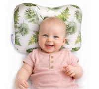 TradeProvider Baby Head Support Cushion for Pram, Pushchair, Stroller, Soft Breathable Cotton Infant Support Pad, Machine Washable Newborn Travel Headrest, Baby Shower, Not for Sleep (Tropical Breeze)