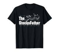 Trader Dad The Stocks Father Stock Broker Trading Chart T-Shirt