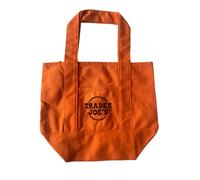 Trader Joe's Mini Tote Shopping Bag Limited Edition Autum Orange