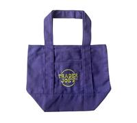 Trader Joe's Mini Tote Shopping Bag Limited Edition Autum Purple