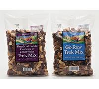 Trader Joe's Simply Almonds, Cashews & Cranberries Trek Mix 16 oz. + Trader Joe's Go Raw Trek Mix 16oz. Bundle by Trader Joe's