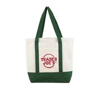Trader Joes Tote Shopping Bag Cotton Canvas Embroidered Bag, Reusable Grocery Bags, Beach Shoulder Bags, Gifts for Women Girls