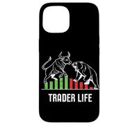 Trader Life Bull vs Bear Stock Market Case for iPhone 15