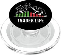 Trader Life Bull vs Bear Stock Market PopSockets PopGrip for MagSafe