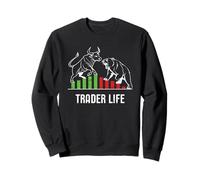 Trader Life Bull vs Bear Stock Market Sweatshirt