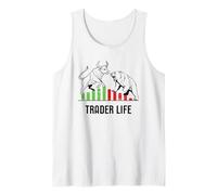 Trader Life Bull vs Bear Stock Market Tank Top