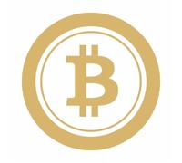 tradercat Car Bitcoin - 10 x 10 cm - Sticker for All Surfaces - Windows, Side Mirrors, Rear Window, Bonnet, Vehicle - with Instructions (Gold)