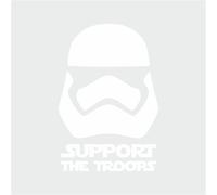 tradercat Car Sticker Star Wars Storm Trooper - 10 cm x 15 cm - Sticker for All Surfaces - Window, Side Mirror, Rear Window, Bonnet, Vehicle - with Instructions (English language not guaranteed)